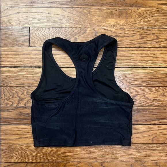 Booty by Brabants Sleek Black Racerback Crop Top - Picture 2 of 3